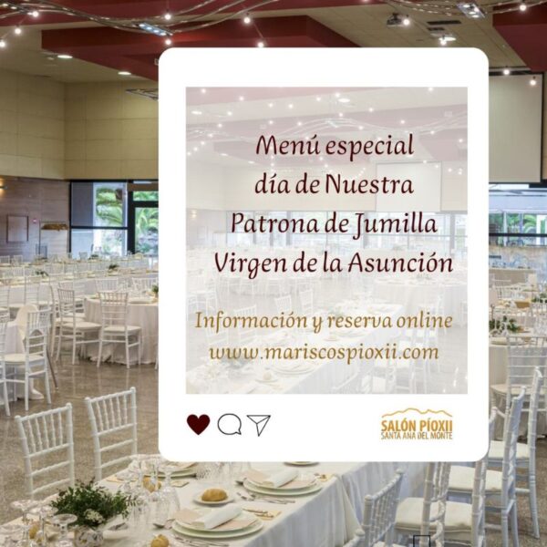 Viernes Día de la Asunción - Evento de Comida - 15 de agosto 14h